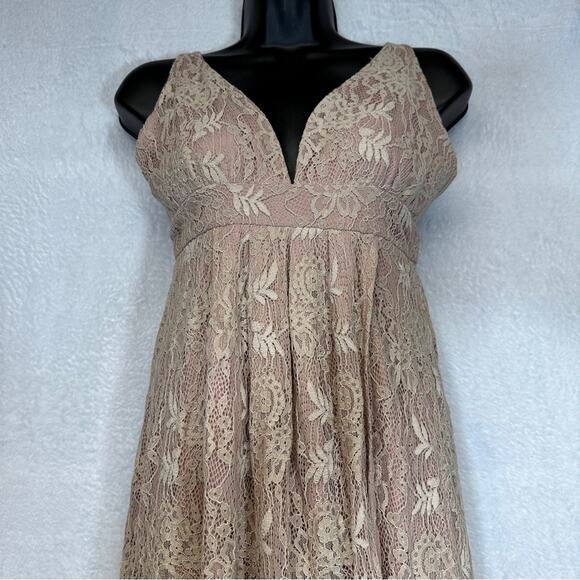 Lulus Stolen Moments‎ Dusty Pink Sleeveless Maxi Dress Size S - Picture 4 of 11